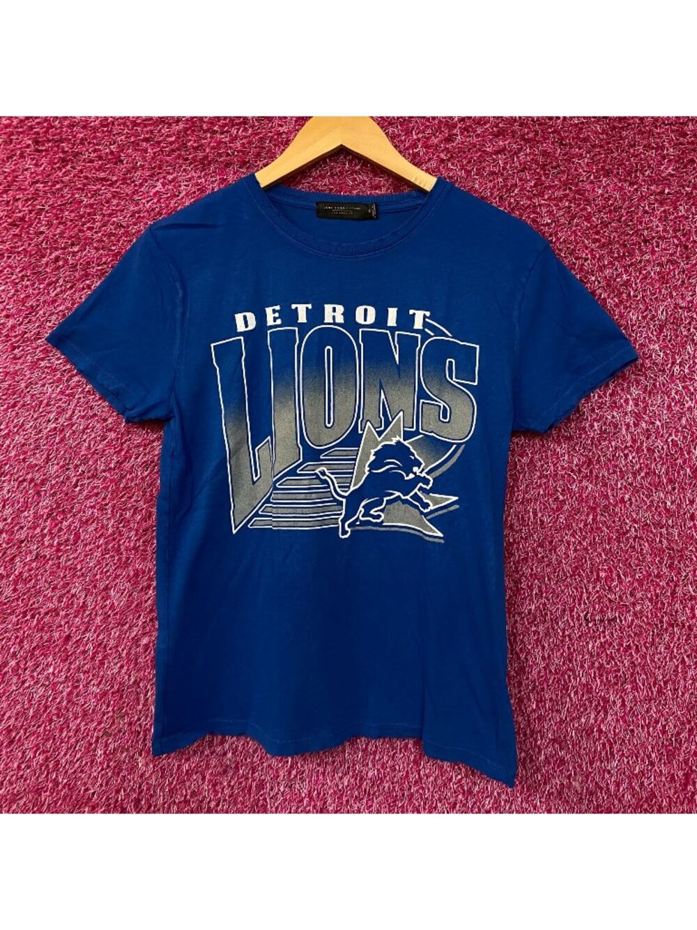 Junk Food Clothing Detroit Lions Vintage Style Women's Tee XS